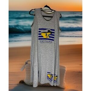 Vintage Tweety Bird Ixtapa Zihuatanejo Mexico Tank Dress Size Large